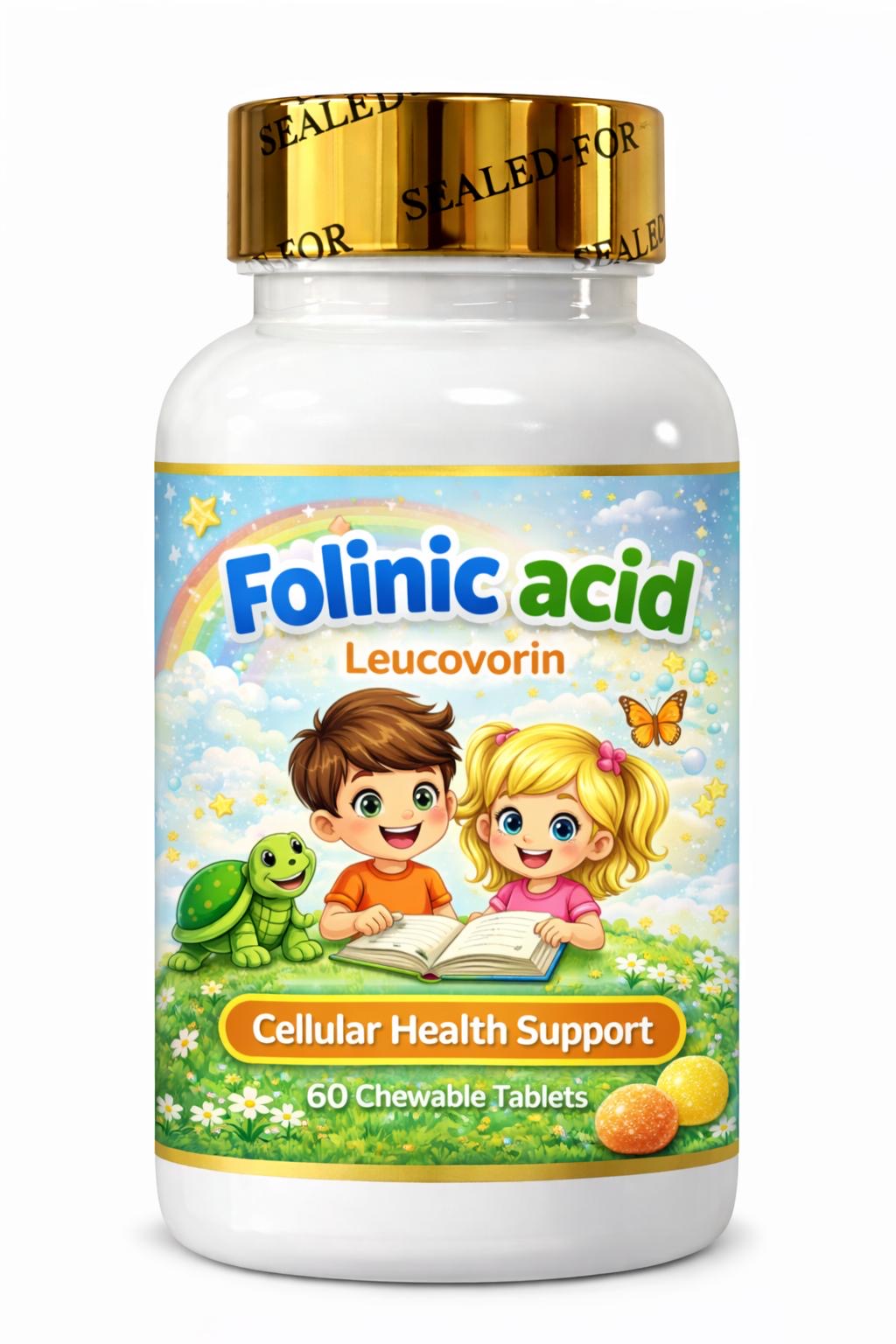 חומצה פולינית (Folinic Acid / Leucovorin) – 60 טבליות לעיסות